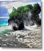 Falling Surf Metal Print