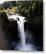 Falls Under Construction Metal Print