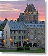 Famous Chateau Frontenac In Quebec City Metal Print