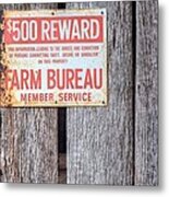 Farm Bureau Metal Print