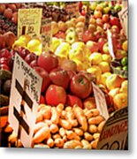 Farmers Market Metal Print