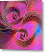 Feathers In The Wind Metal Print