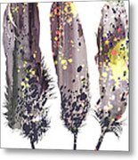 Feathers Metal Print