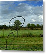 Fenced In Metal Print