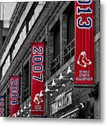 Fenway Boston Red Sox Champions Banners Metal Print