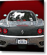 Ferrari 360 Modena Rear View Metal Print