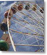 Festive Ferris Wheel Metal Print