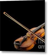 Fiddle And Bow Metal Print