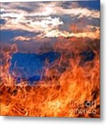 Fire And Water Metal Print
