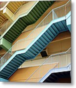 Fire Escape Stairs Metal Print