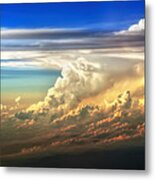 Fire In The Sky From 35000 Feet Metal Print