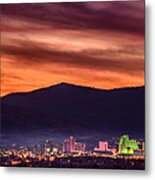 Fire In The Sky Reno Sunset Metal Print