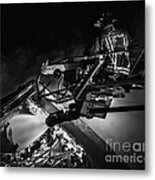 Firefighter At Work Metal Print