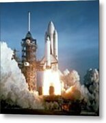 First Space Shuttle Launch Metal Print
