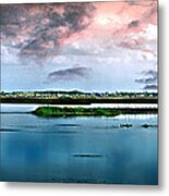 Fishing The Lake Metal Print