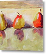 Five Pears Metal Print