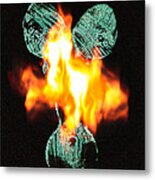 Flaming Personality Metal Print