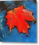 Floating Maple Reference Metal Print