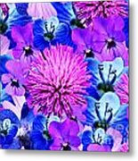 Floral Collage Metal Print