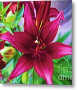 Flower - Amazing Lilies - Luther Fine Art Metal Print