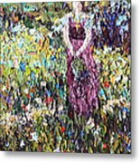 Flower Girl Metal Print