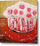 Flowers In The Frosting Metal Print