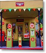 Flying A Gas Station Metal Print