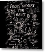 Focus On What You Want Metal Print