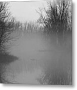 Fog At Mud Creek Metal Print