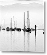 Fog Settles On Morro Bay Metal Print