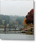Foggy Day In October Metal Print
