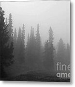 Foggy Mt Evans Metal Print