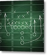 Football Play Metal Print