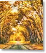 Forest Road Metal Print