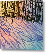 Forest Silhouettes Metal Print