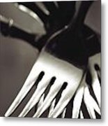 Forks Metal Print