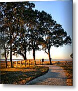 Fort Fisher At Sunset Metal Print
