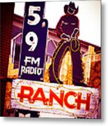 Fort Worth Radio Metal Print