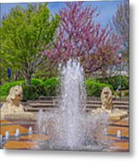 Fountain In Coolidge Park Metal Print