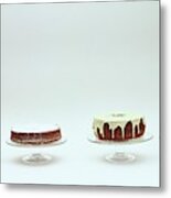 Four Cakes Side By Side Metal Print
