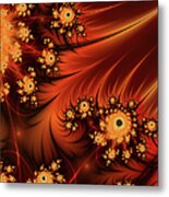 Fractal In The Heat Of The Night Metal Print