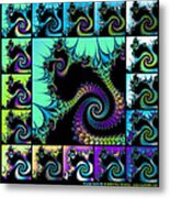 Fractal Quilt 5 Metal Print