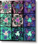 Fractal Quilt 9 Metal Print