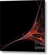 Fractal Red Metal Print