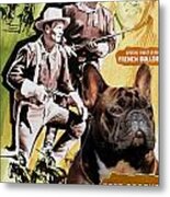 French Bulldog Art - Fort Apache Movie Poster Metal Print