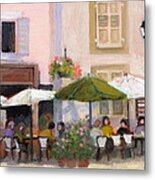 French Country Cafe Metal Print