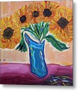 From A Fair And Sunny Field Metal Print