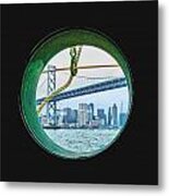 From A Port Hole Metal Print