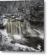 Frozen Blackwater Metal Print