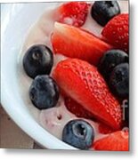 Fruit And Yogurt Snack 2 Metal Print